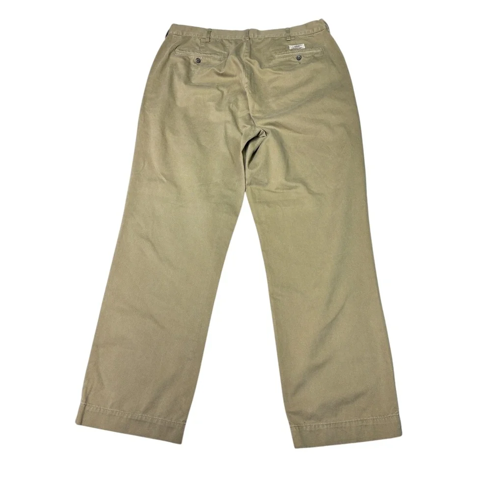 Vintage Polo Ralph Lauren Mens Classic Chino‎ Pants 38/32 Cotton Khaki Casual